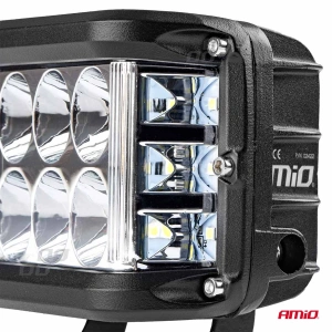 Proiector LED pentru Off-Road, ATV, SSV, culoare 6500K, cu doua functii, tensiune 9 - 36V, dimensiune, 110 x 75 mm - Img 4