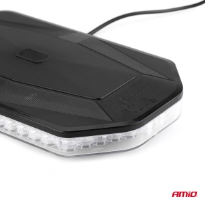 Rampa luminoasa girofar, culoare Orange, alimentare 12/24V, 48 LED-uri, protectie IP56, montaj cu magnet - Img 2