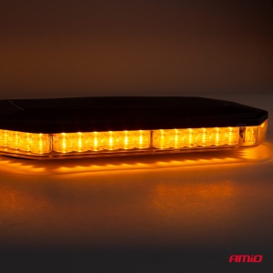 Rampa luminoasa girofar, culoare Orange, alimentare 12/24V, 48 LED-uri, protectie IP56, montaj cu magnet - Img 2
