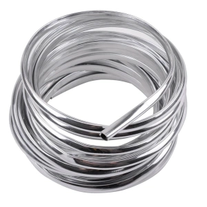 Rola Ornament Auto de tip "U" pentru muchii sau grila ventilatie, 15m liniari, culoare Crom SILVER - Img 2