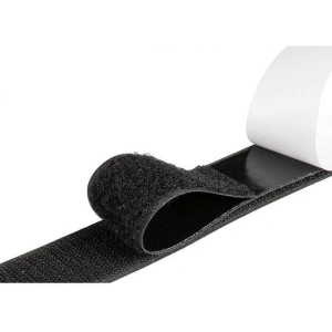Set 10 buc. banda Velcro autoadeziva, dimensiuni 30mm latime x 10cm lungime, culoare neagra - Img 3