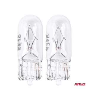 Set 2 becuri cu halogen, soclu T10, W5W, W2.1x9.5d, alimentare 12V - Img 2