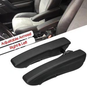 Set 2 buc. cotiere auto universale, reglabile si sistem rabatabil cu montaj pe lateralul scaunului (stanga/dreapta) pentru scaune individuale sofer sau pentru autoutilitare transport persoane, autobuze, microbuze