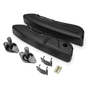 Set 2 buc. cotiere auto universale, reglabile si sistem rabatabil cu montaj pe lateralul scaunului (stanga/dreapta) pentru scaune individuale sofer sau pentru autoutilitare transport persoane, autobuze, microbuze - Img 2