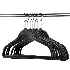 Set 20 de umerase catifelate, acoperite cu catifea moale, culoare Neagra - Img 2