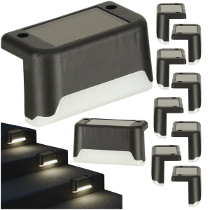 Set 8 Lampi solare LED pentru iluminat scari exterioare cu senzor crepuscular - Img 6