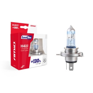 Set becuri cu halogen H4 12V 60 / 55W LumiTec LIMITED + 130% DUO BOX - Img 1