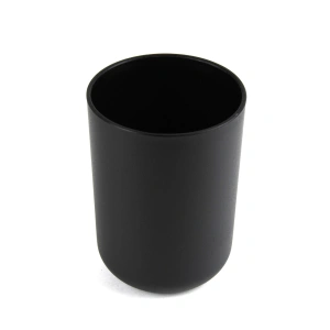 Set Elegant pentru baie format din 6 piese, ABS + lemn, culoare negru/maro - Img 4