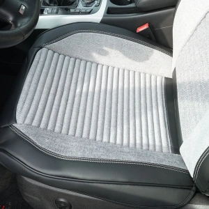 Set huse scaune auto Premium, model BLAZE Prime, design Sportiv, universale, ergonomice, Piele Ecologica cu insertii textile, culoare Negru/Gri - Img 5