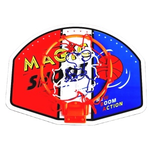 Set MINI pentru copii, Cos de basket + Minge + Pompa, pentru activitati in aer liber sau interior - Img 3