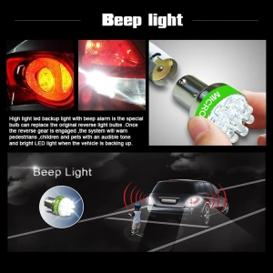 Sirena de mers inapoi cu bec LED 12V, BA15S - Img 2