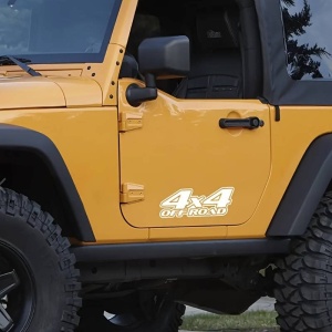 Sticker autoadeziv pentru vehicule Off Road, model "4x4 Off Road", dimensiune 29 x 11 cm, culoare Alba - Img 2