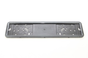 Suport numar inmatriculare INOX + finisaj CARBON, LPF 002 - Img 2