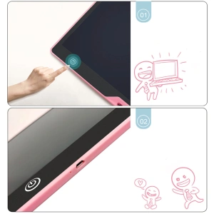 Tableta grafica de 16" pentru copii, culoare Roz, AVX-WT-RYMT-1201-BK-PINK - Img 2