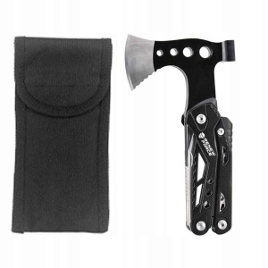 Unealta de supravietuire 17-in-1, model "Black Axe Multi-tool" pentru camping, calatorii, offroad, ATV, SSV, model AVX-WT-MT-PRO-7 - Img 2