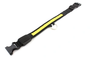 Zgarda iluminata cu LED pentru caine sau pisica, culoare Galben, AVX-AG232B - Img 3