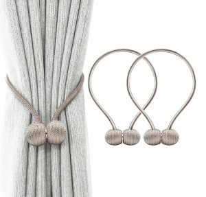 Bratara magnetica de prindere perdele/draperii, model BEIGE BALLS