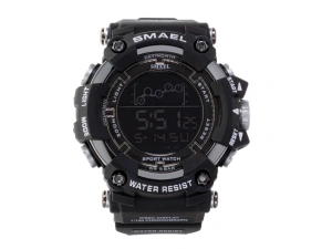 Ceas Militar pentru barbati, SMAEL, impermeabil, afisaj LED, culoare Negru - Img 6