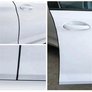 Cheder auto cu insertie din metal pentru protectie portiere, lungime 5m, culoare Negru - Img 4