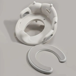Colac WC, adaptor toaleta pentru copii dotat cu spatar si manere, dimensiune 40 cm, culoare Alb - Img 5