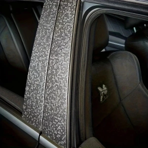 Folie auto decorativa Premium Honeycomb Black, model hexagonal 3D, autoadeziva, rezistenta UV, dimensiune 150 x 100cm - Img 5