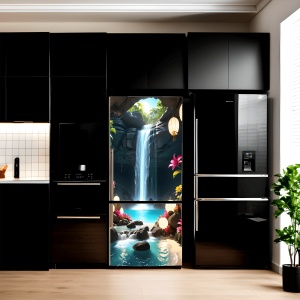 Folie imprimata color pentru decor Frigider, dimensiune 200 x 90cm, model: AVX-FR31