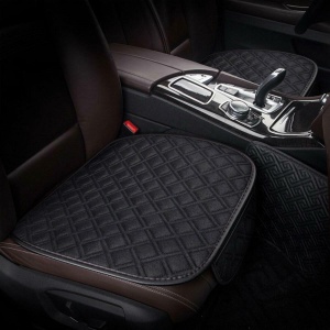 Husa Confortabila de protectie scaun sofer, foarte rezistenta, cu perforatii pentru aerisire si buzunar, culoare Neagra - Img 2