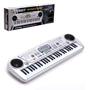 Orga electronica cu 54 de clape, afisaj LCD si microfon (Keyboard, Pian electronic) - Img 1