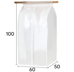 Organizator protectie haine, dimensiune 90 x 60 x 50 cm. culoare transparent, material textil - Img 4