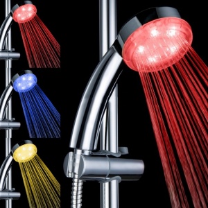 Para de dus cu LED-uri in 3 culori in functie de temperatura apei, AVX-AG176 - Img 1