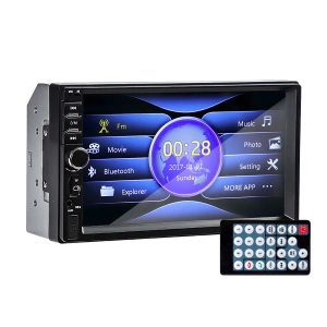 Player Video Auto, dimensiune 2DIN, TouchScreen de 7 inch, 4 x 50W, model WDS-30 cu Bluetooth, Handsfree, Radio, MP3, WMA, MP4, AUX, Card, Telecomanda, Functie Camera Marsarier - Img 2