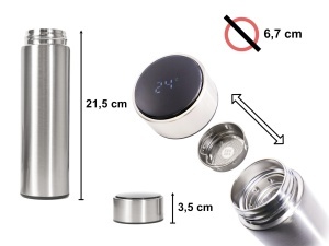 Recipient Termos SMART CUP LED, 500ml, cu afisaj temperatura - Img 5