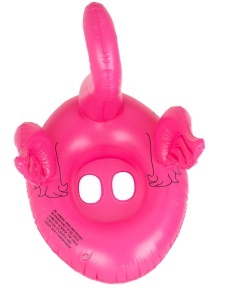 Saltea gonflabila (colac) pentru copii model Flamingo, dimensiune 66 x 47 cm - Img 2