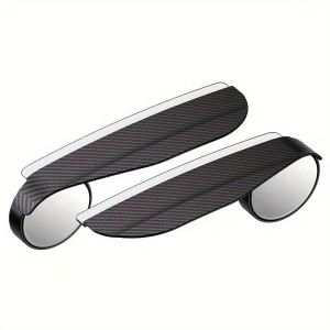 Set 2 buc. Oglinzi "Unghi Mort" cu protectie ploaie, finisaj Carbon, culoare Neagra - Img 4
