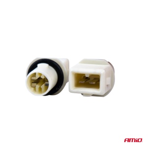 Set 2 socluri bec T10, W5W, W3W, W16W, cu garnitura din cauciuc - Img 3