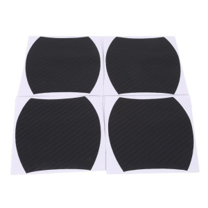 Set 4 bucati protectie zgarieturi manere usa din autocolant carbon 3D Negru - Img 2