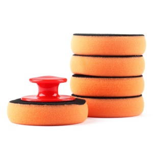 Set bureti pentru curatare, polisare si slefuire, 5 x 100 mm, cu maner - Img 2