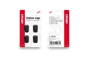 Set capacele auto pentru ventil hexagon negru 4 buc - Img 4