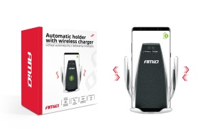Suport auto inteligent pentru telefon cu incarcare wireless PHW-01 - Img 2