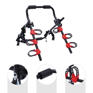 Suport auto pentru transport 3 biciclete, capacitate 58 kg, montaj rapid prin curele - Img 4