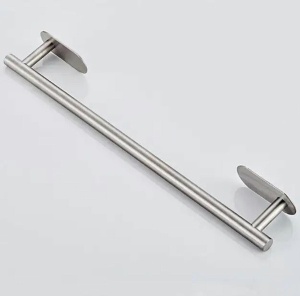 Suport confortabil din oțel pentru prosop, lungime 40 cm, culoare Argintiu - Img 3