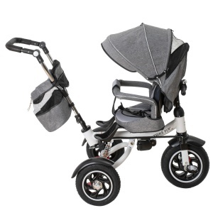 Tricicleta si Carucior pentru copii Premium TRIKE FIX V3 culoare Gri - Img 3