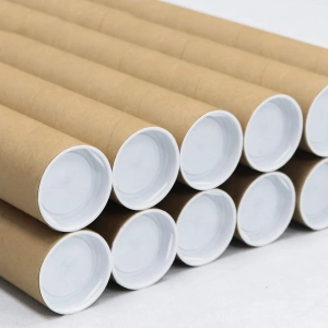 Tub din carton fara capace pentru protectie la transport folii si printuri, lungime 130 cm, diametru Ø76mm, grosime perete 4mm
