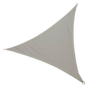 Umbrar de gradina triunghiular, impermeabil, culoare Gri, dimensiune 3 x 3 x 3 m - Img 3