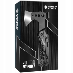 Unealta de supravietuire 17-in-1, model "Black Axe Multi-tool" pentru camping, calatorii, offroad, ATV, SSV, model AVX-WT-MT-PRO-7 - Img 3