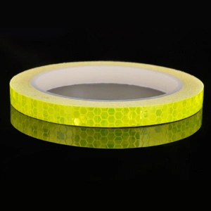 2 x Sticker Reflectorizant "OUTLINE DECO", culoare GALBEN, dimensiune 1cm x 8m - Img 2