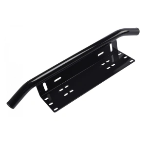 Bullbar aluminiu vopsit in camp electrostatic cu suport numar si proiectoare pentru vehicule offroad, culoare Neagra - Img 6