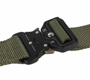 Curea Tactica pentru pantaloni, culoare Camuflaj cu catarama Neagra - Img 2