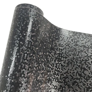 Folie auto decorativa Premium Honeycomb Black, model hexagonal 3D, autoadeziva, rezistenta UV, dimensiune 150 x 100cm - Img 2