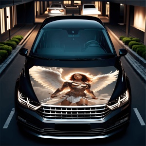 Folie Capota Auto "Hood Art" rezistenta la exterior, marime L (180 x 130cm) - Cod: AVX-CAPOTA-003L - Img 2